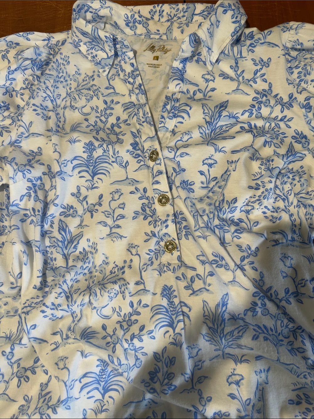 Lilly Pulitzer White and Blue Dress - Picture 2 of 6